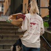 Off-White Long Sleeve - Anti-Social Dog Owner