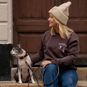 Brown Sweatshirt - Dogs & Wine Make Everything Fine