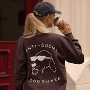 Brown Sweatshirt - Anti-Social Dog Owner
