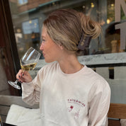 Off-White Long Sleeve - Cats & Wine Make Everything Fine