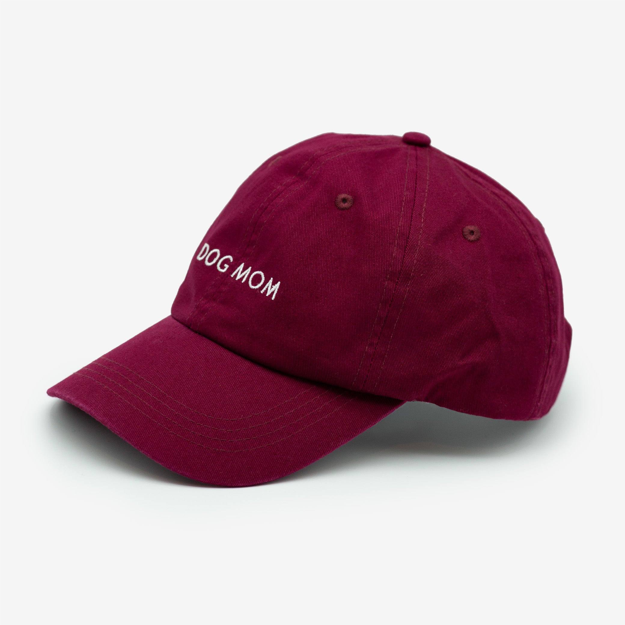 burgundy-denim-cap-dog-mom-side.jpg