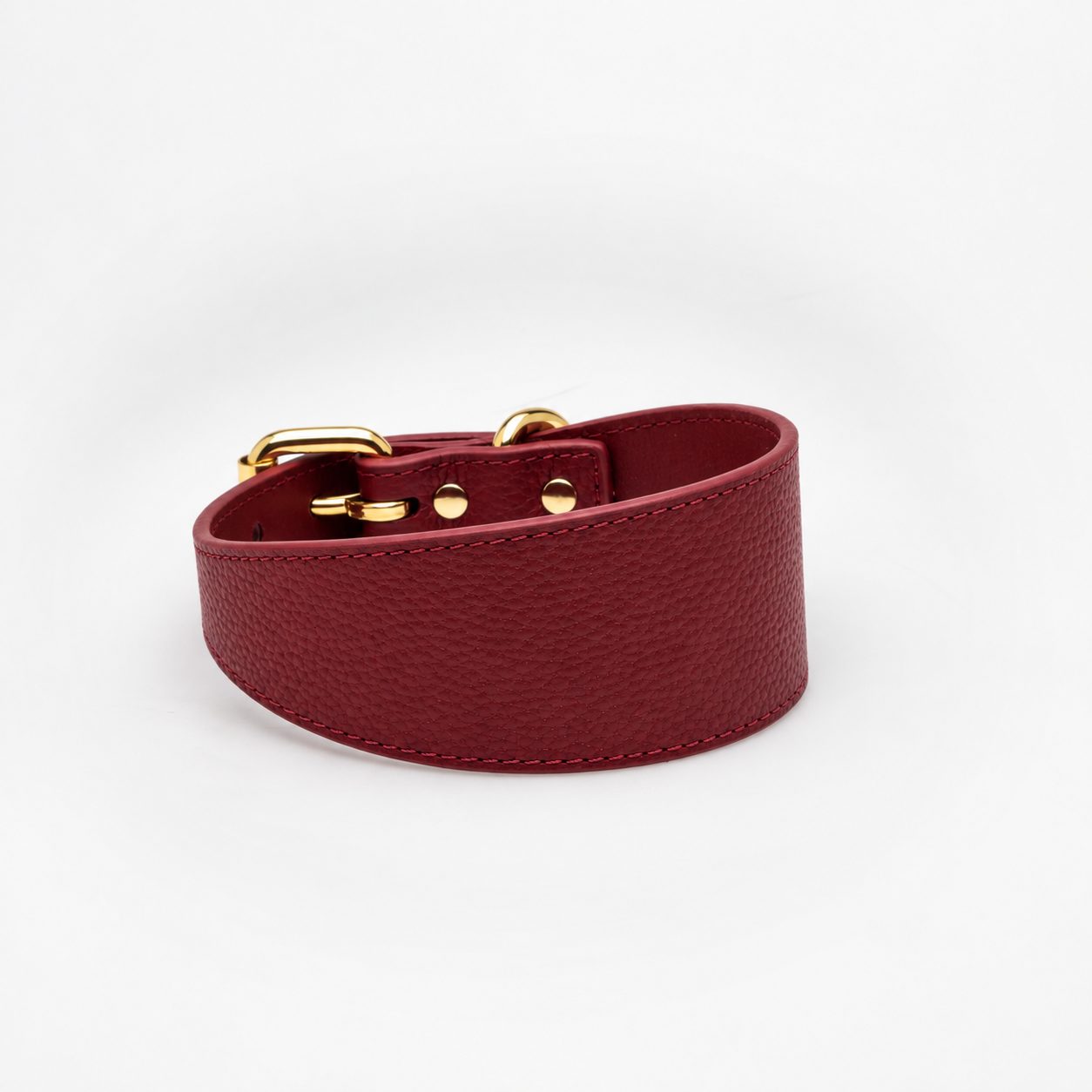 Burgundy Dog Collar Wide