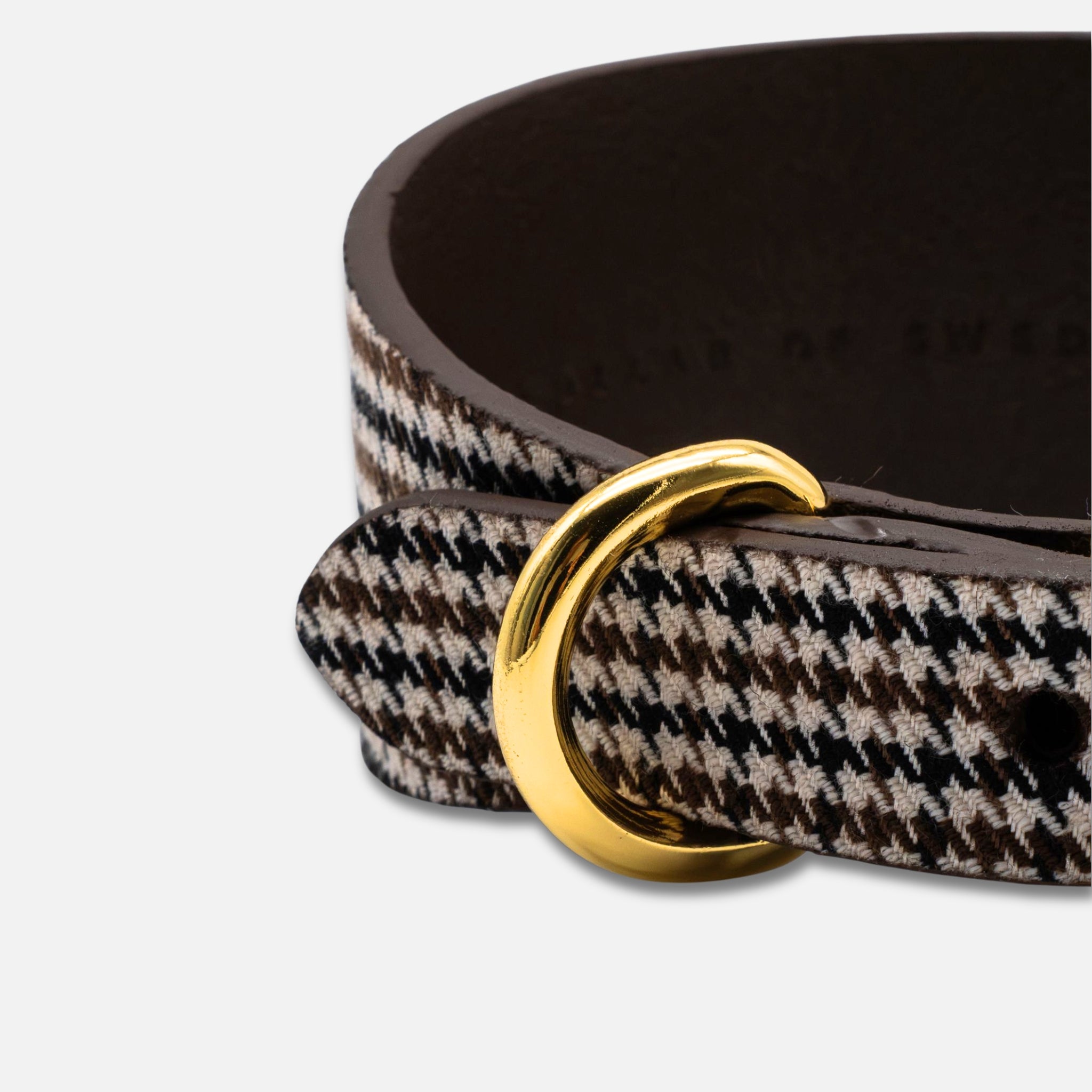 Houndstooth Dog Collar Wide