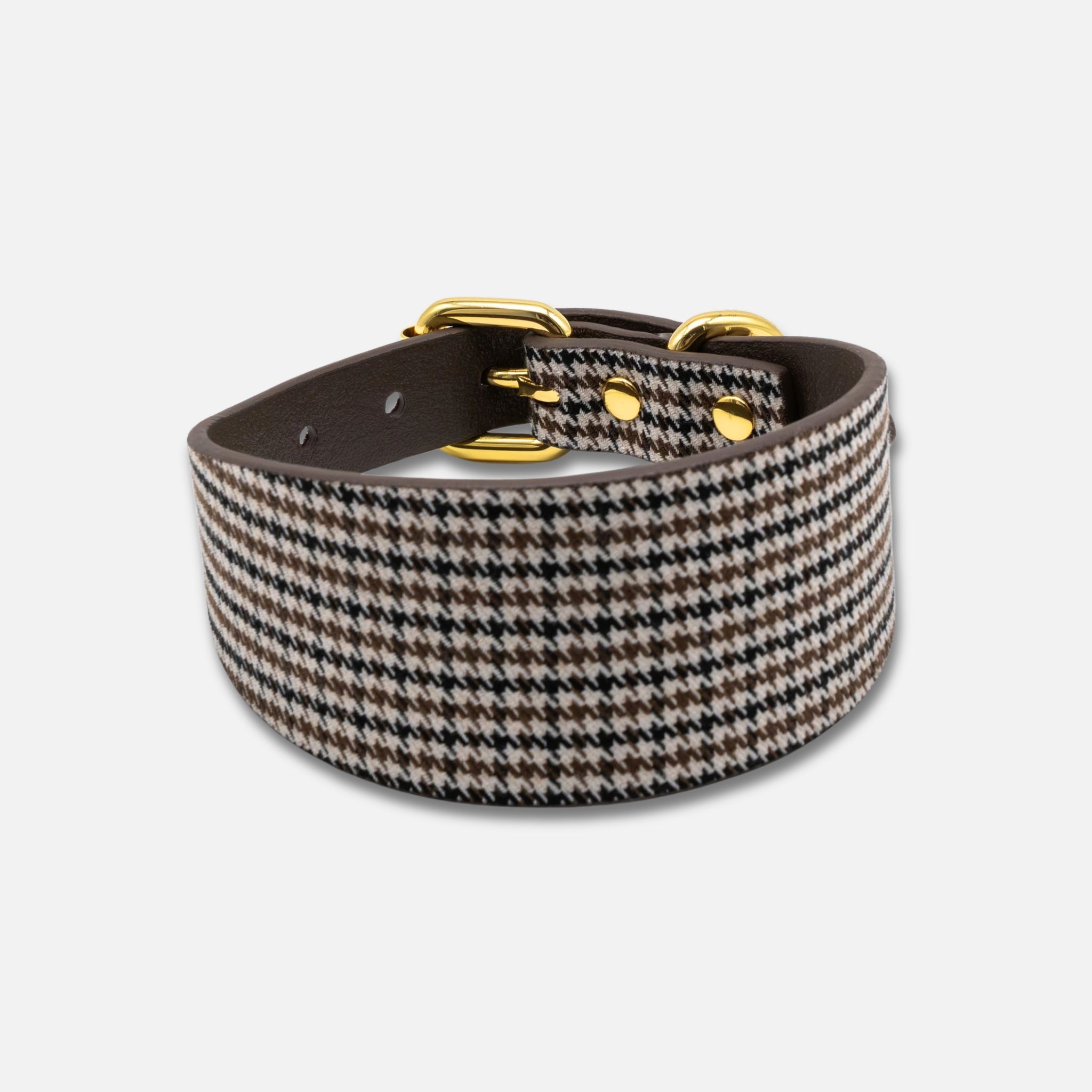 Houndstooth Dog Collar Wide