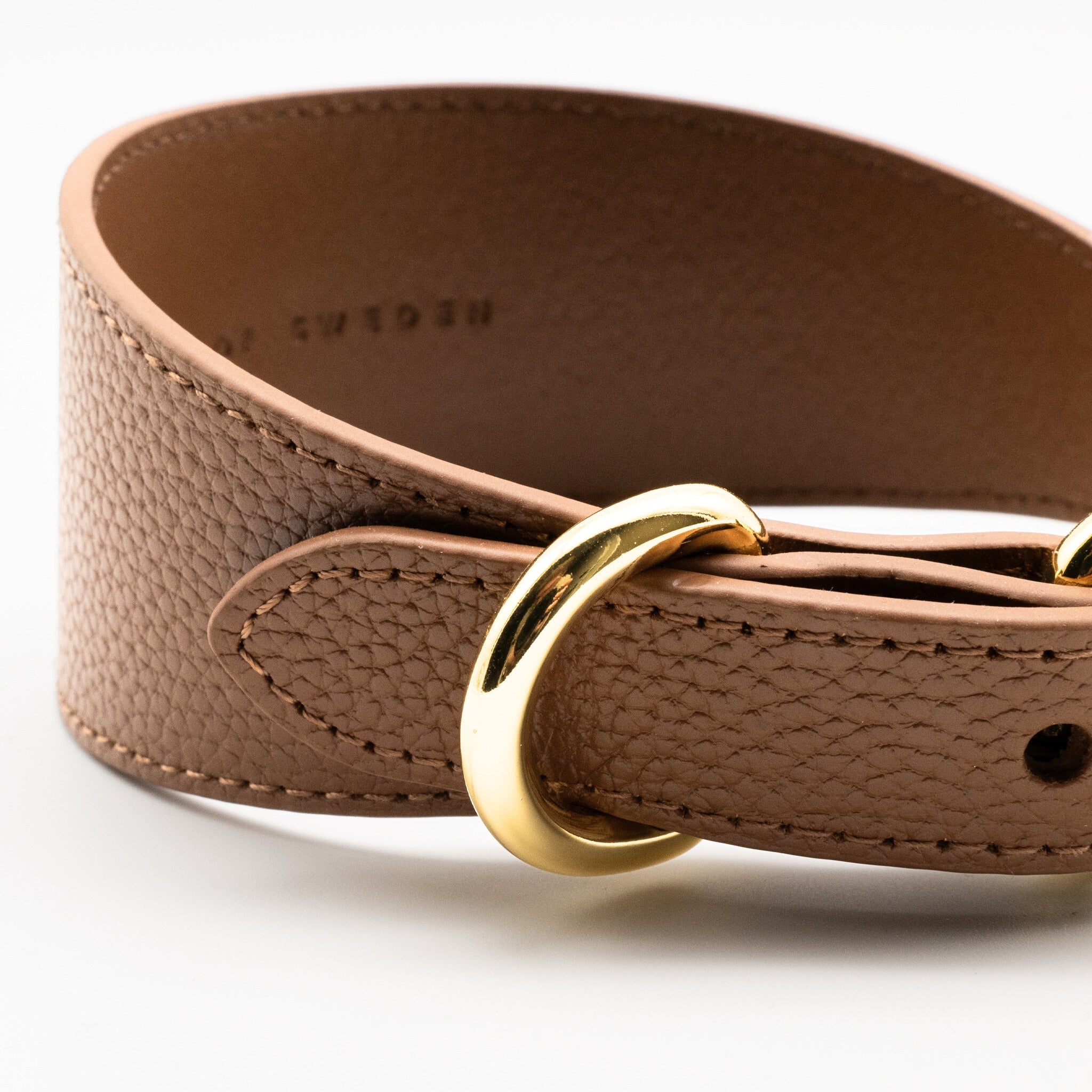 Mocha Brown Dog Collar Wide
