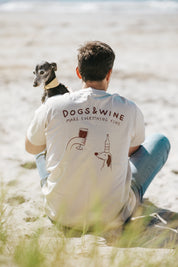 Off-White Long Sleeve - Dogs & Wine Make Everything Fine