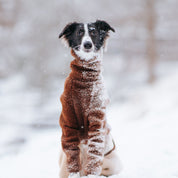 Beige & Brown Sighthound Fleece Onesie
