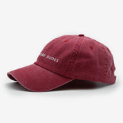 Red Denim Cap - Dogs Before Dudes
