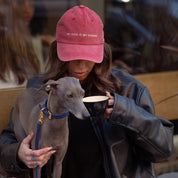 Red Denim Cap - My Dog Is My Shrink