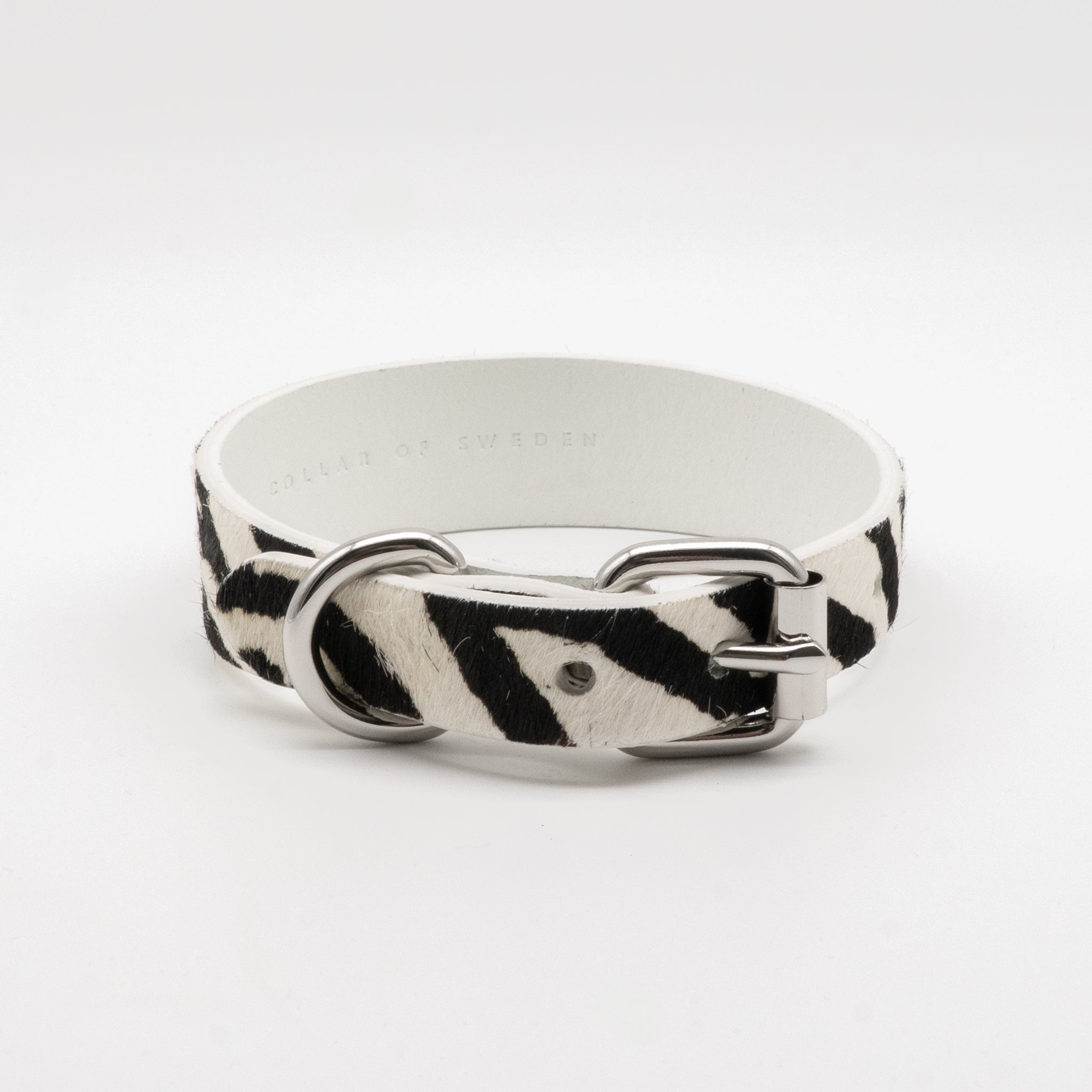 Zebra Dog Collar Thin